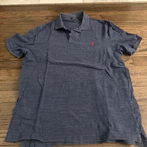 Ralph Lauren Navy Polo Shirt with Red Logo